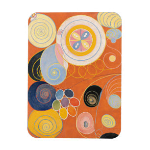 Imán Hilma Af Klint, La Diez Mayor No3, Arte Resumen