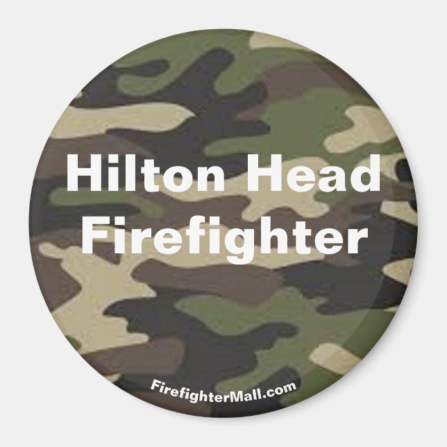 Imán Hilton Head Firefighter camo imnet (Frente)