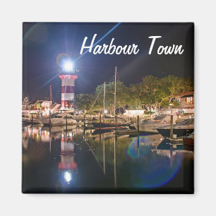Imán Hilton Head Harbour Town Lighthouse Magnet