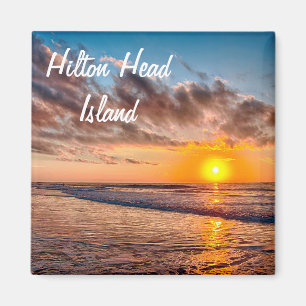Imán Hilton Head Island Beach Sunrise Magnet
