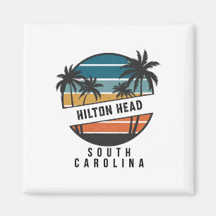 Imán Hilton Head Retro Carolina del Sur Surfboard Surfi