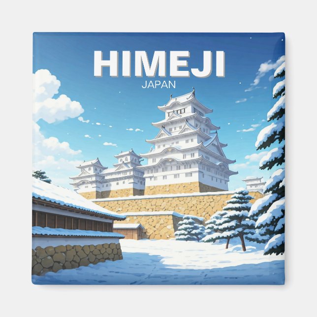 Imán Himeji Castle Winter (Frente)