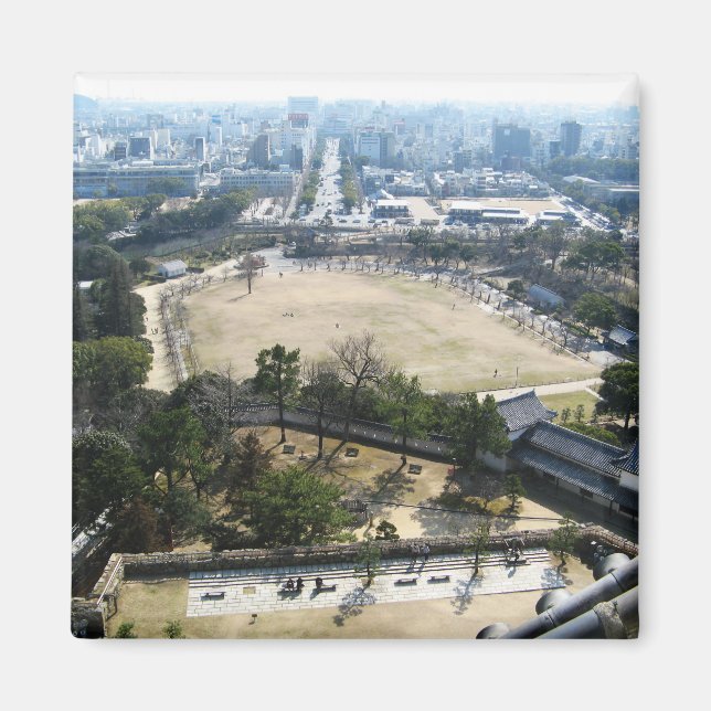 Imán Himeji, Japón (Vista desde lo alto del castillo) (Frente)
