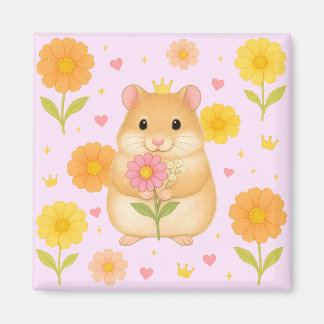 Imán himekari, hamster, floral hamster, transparent, cl