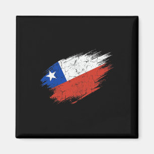 Imán Hincha de fútbol de Chile Bandera desgastada Orgul