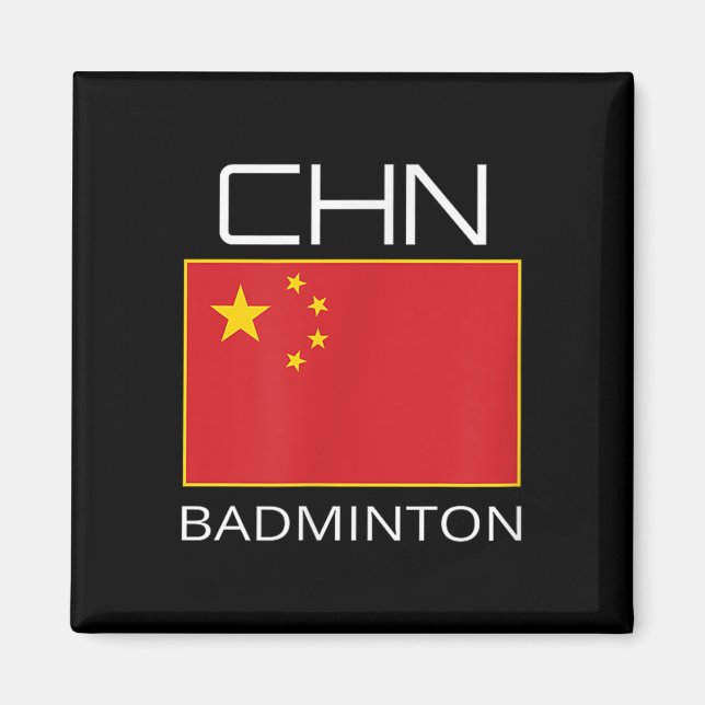 Imán Hincha del equipo chino de Badminton regalo a atle (Frente)