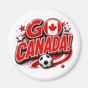 Imán Hincha Patriótico de Fútbol Canadiense Canadien