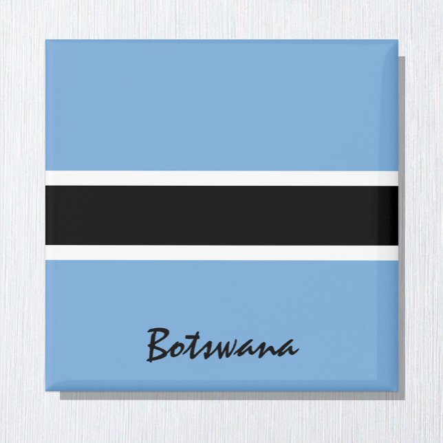 Imán Hinchas de la bandera de Botswana y hinchas deport (Subido por el creador)