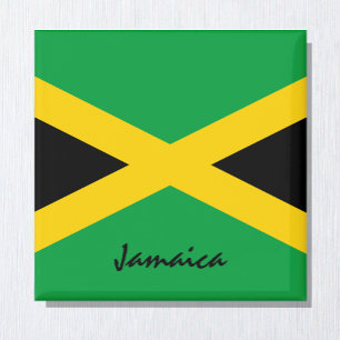 Imán Hinchas de la bandera de Jamaica y hinchas de feri