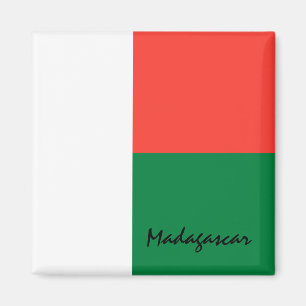 Imán Hinchas de la bandera de Madagascar y hinchas depo