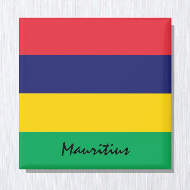 Imán Hinchas de la bandera de Mauricio y hinchas deport (Subido por el creador)