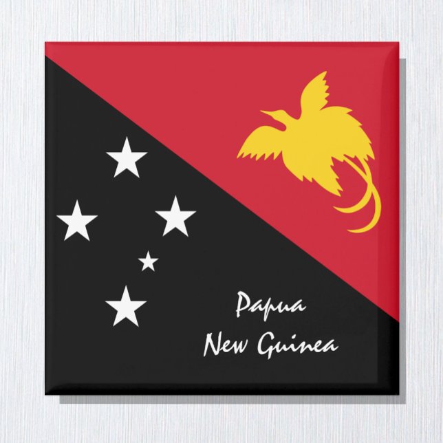 Imán Hinchas de la bandera de Papúa Nueva Guinea y hinc (Subido por el creador)