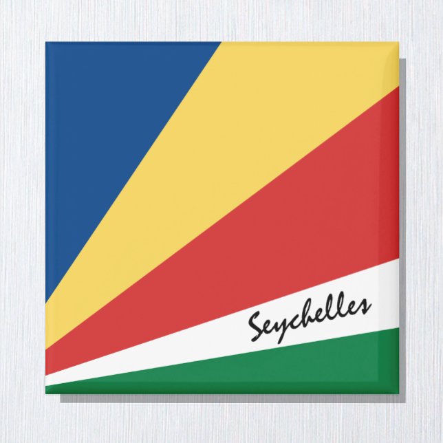 Imán Hinchas de la bandera de Seychelles y hinchas de d (Subido por el creador)