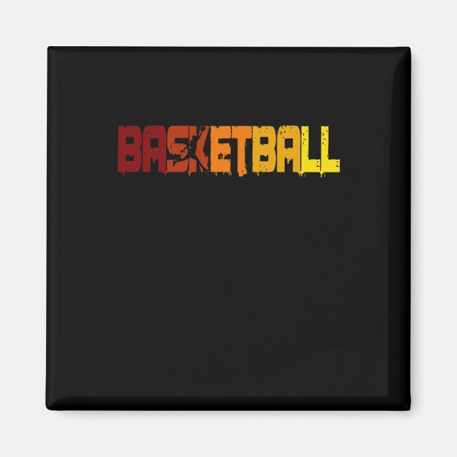 Imán Hinchas Retro 1 campeón de baloncesto (Frente)