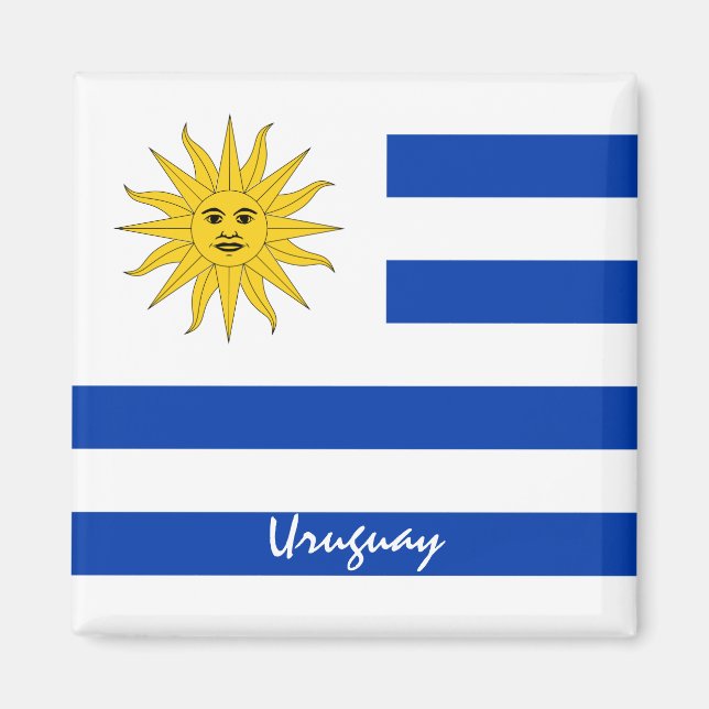 Imán Hinchas uruguayas y hinchas de feriado y deporte e (Frente)
