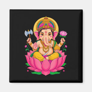 Imán Hindú Ganesh Puja Dios Elefante India Meditación Y