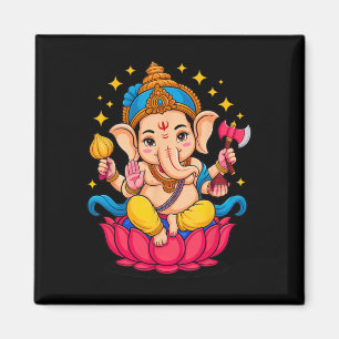 Imán Hindu Ganesha Puja Dios Elefante India Meditación 