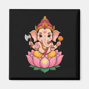 Imán Hindu Ganesha Puja Dios Elefante India Meditación