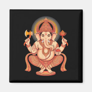 Imán Hindu Ganesha Puja Dios Elefante India Meditación