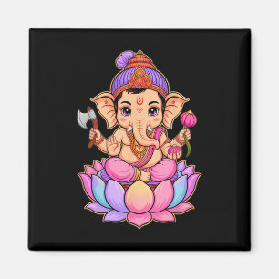 Imán Hindu Ganesha Puja Dios Elefante India Meditación 