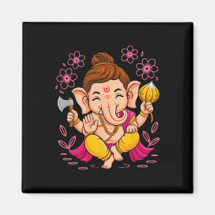 Imán Hindu Ganesha Puja Dios Elefante India Meditación