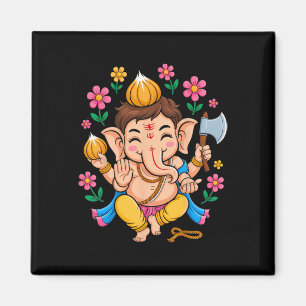 Imán Hindu Ganesha Puja Dios Elefante India Meditación