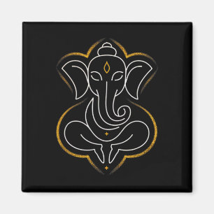 Imán Hindu Ganesha Puja Dios Elefante India Meditación