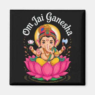 Imán Hindu Ganesha Puja Elephant God India Meditación Y