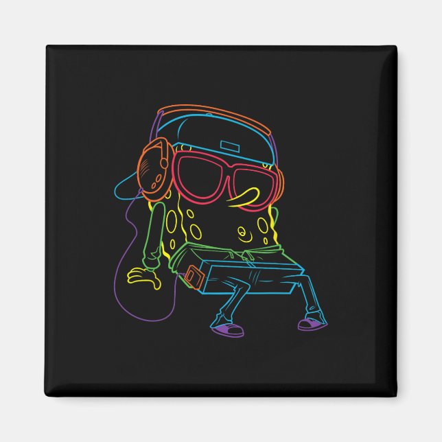 Imán Hip Hop de Squarepants (Frente)