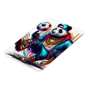 Imán Hip Hop Panda Fútbol de Verano Deportes