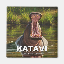 Imán Hipo en el Parque Nacional Katavi en Tanzania