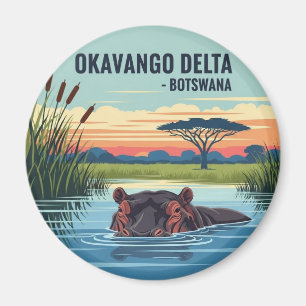 Imán Hipopótamo en el Delta del Okavango Botsuana