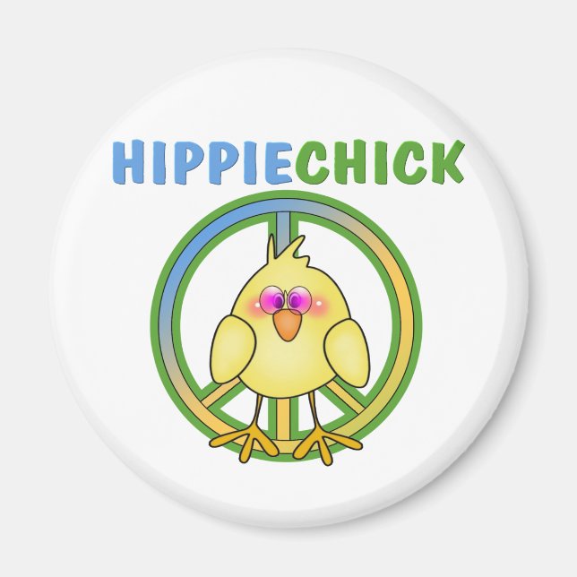 IMÁN HIPPIE CHICK (Frente)