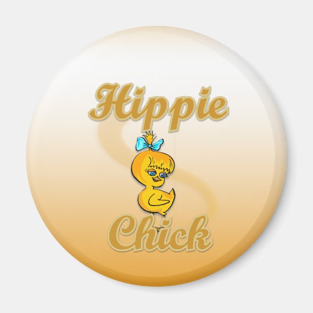 Imán Hippie Chick (Frente)