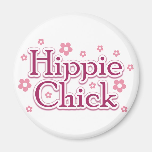 Imán Hippie Chick (Frente)