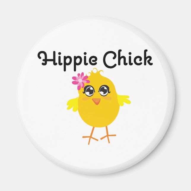 Imán Hippie Chick 1 (Frente)