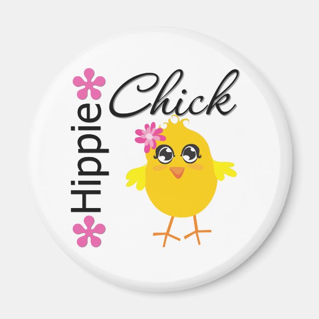 Imán Hippie Chick 5 (Frente)