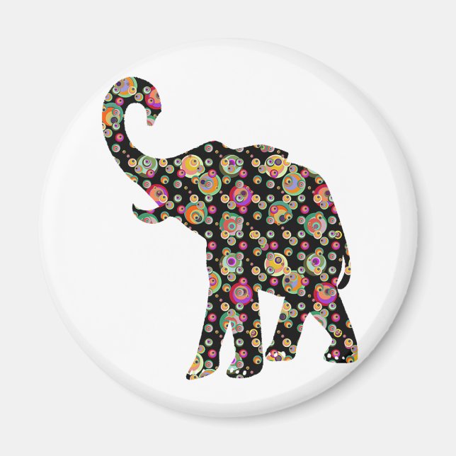 Imán Hippie Elephant (Frente)
