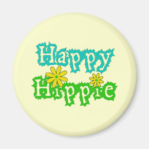Imán Hippie feliz
