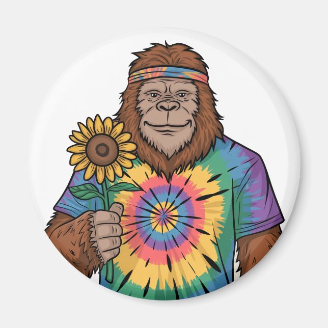 Imán Hippie Sasquatch (Frente)