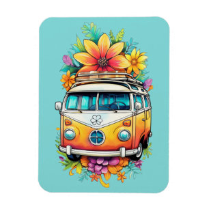 Imán Hippie Van