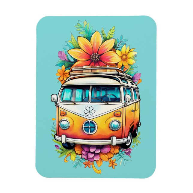 Imán Hippie Van (Vertical)