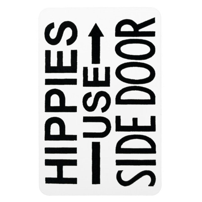 Imán Hippies Flexi Fridge Magnet Premium Usan Puerta La (Vertical)