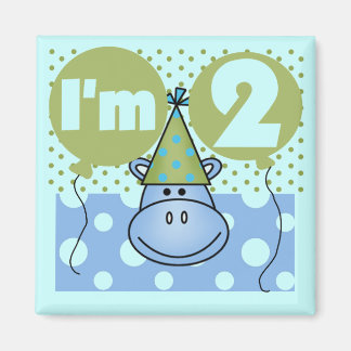 Imán Hippo 2ª camisetas de cumpleaños y regalos