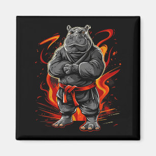 Imán Hippo de Kickboxing Artes Marciales Karate Jiu-Jit