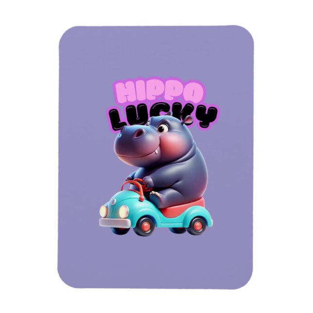 Imán Hippo Lucky Magnet (Vertical)