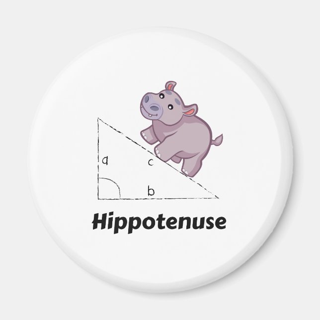 Imán Hippotenuse Funny Math (Frente)