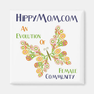 Imán HippyMom Square Magnet