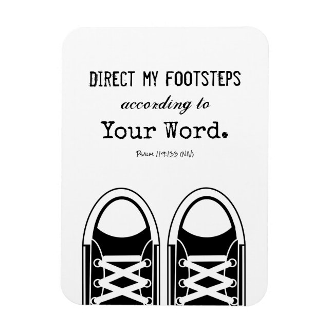 Imán Hipster Black Sneakers with Scripting (Vertical)