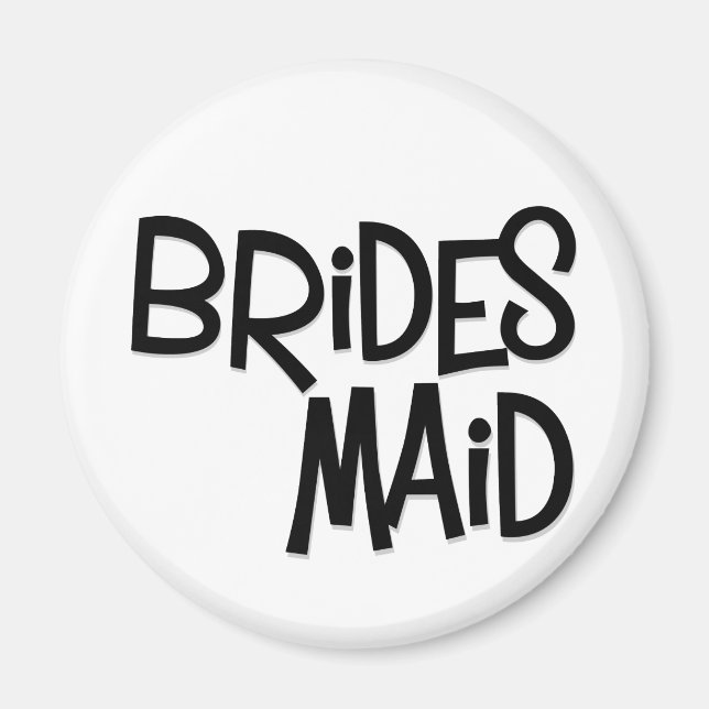 Imán Hipster Bridesmaid (Frente)